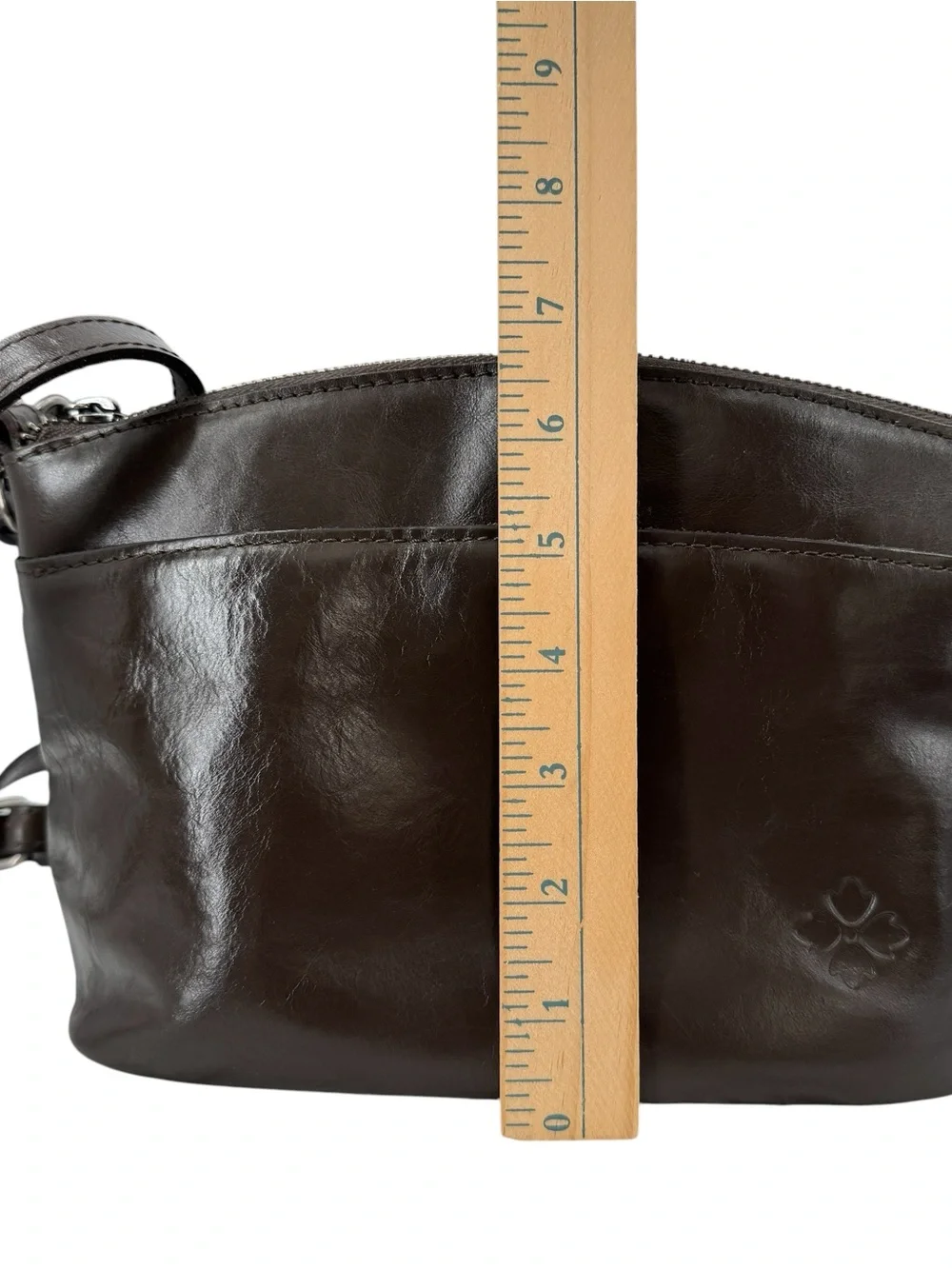Patricia Nash Vintage Distress Arlee Small Leather Crossbody Bag In Mushroom
